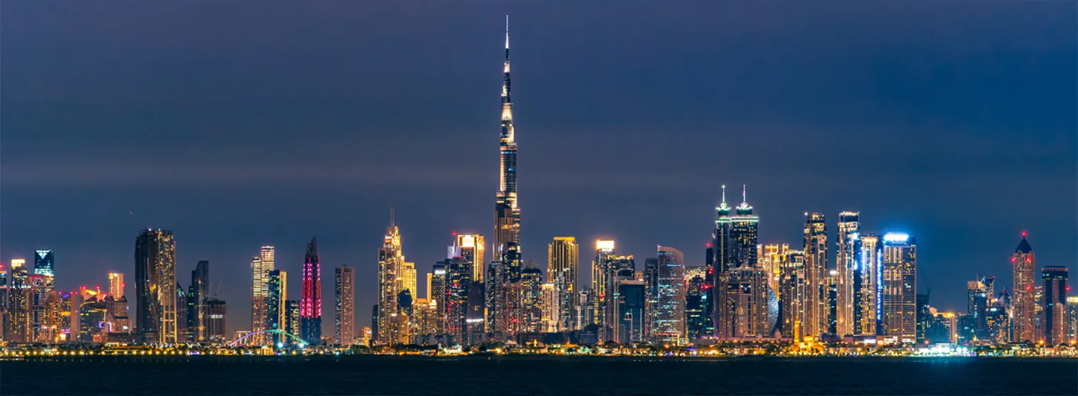 Blick auf den Burj Khalifa während Ihres Dubai Urlaubs