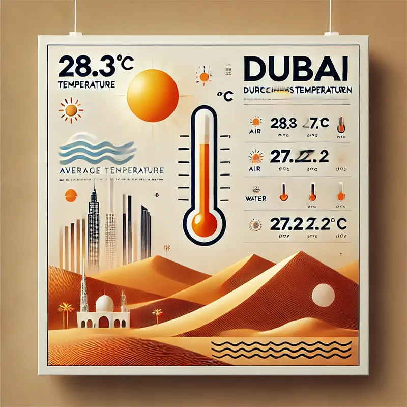 Durchschnittstemperator Dubai