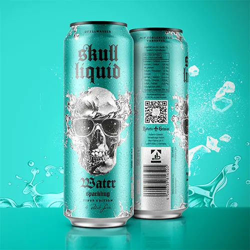 Skull Liquid Sparkling Wasser – First Edition