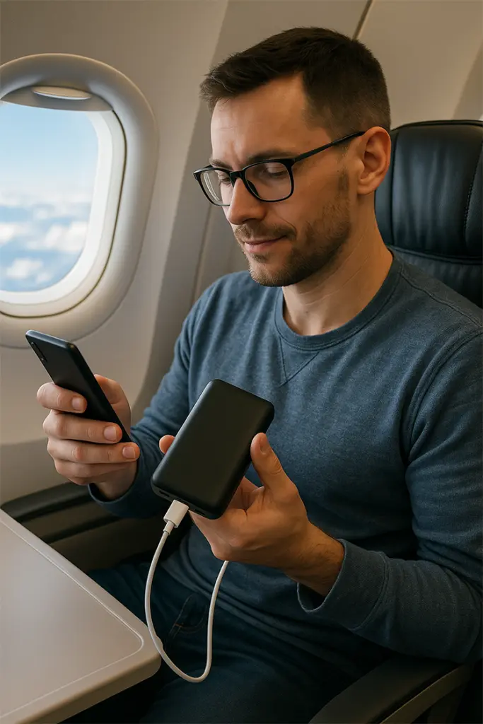 Powerbank benutzen auf Emirates Flügen tabu